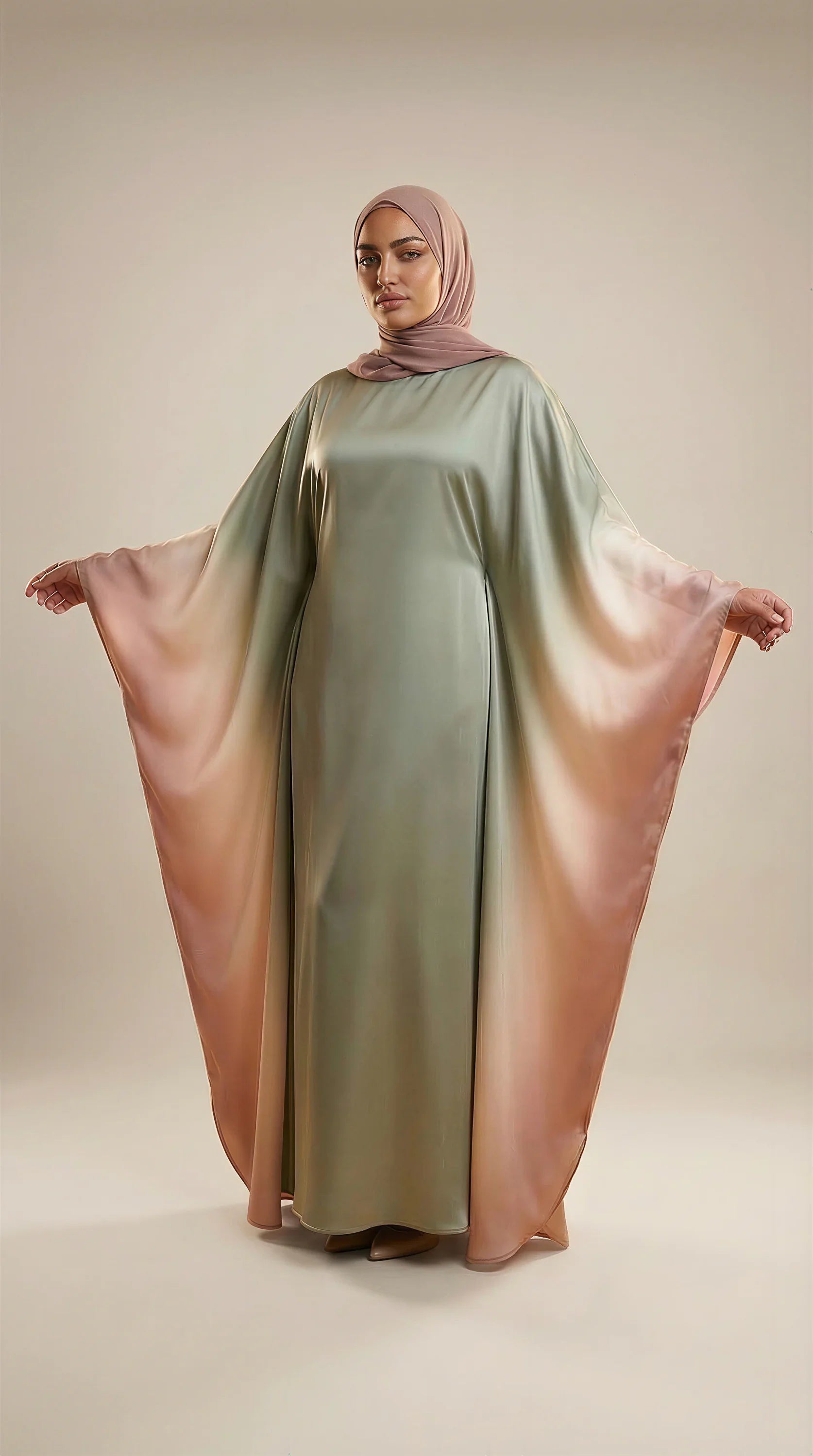 GALA-LUXE™ Ombre Butterfly Abaya